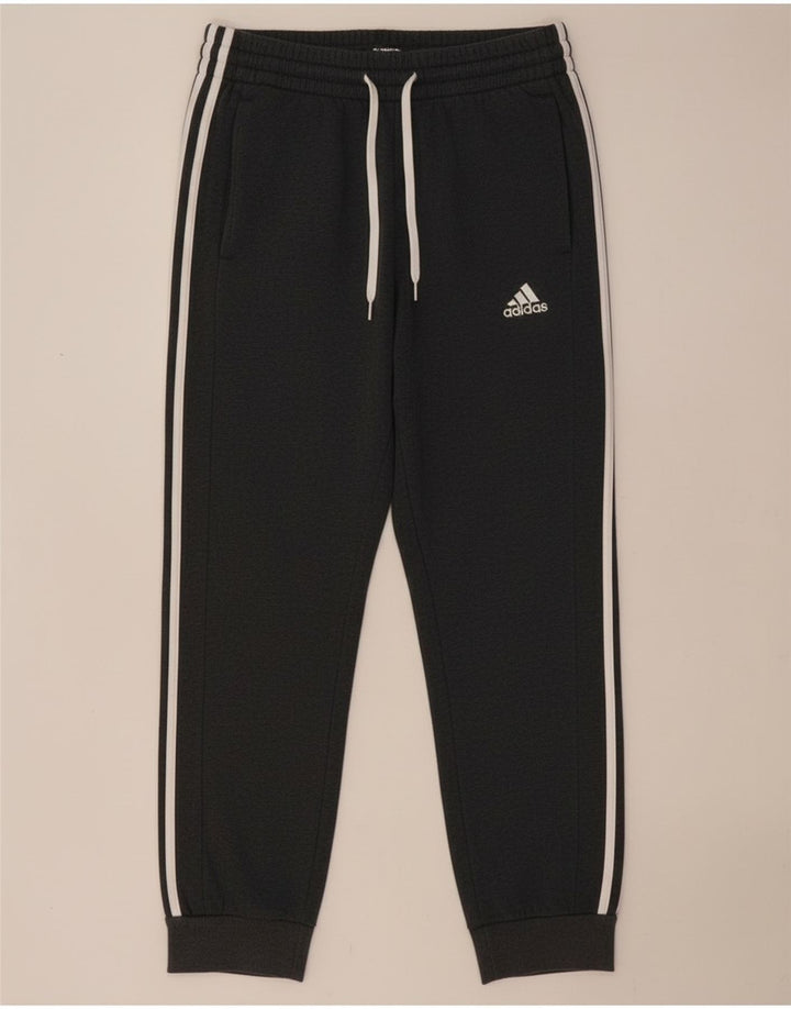 Męskie spodnie dresowe Adidas, średnioszare, bawełniane