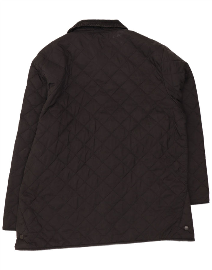 Męska pikowana kurtka Barbour UK 44 2XL Czarny poliamid