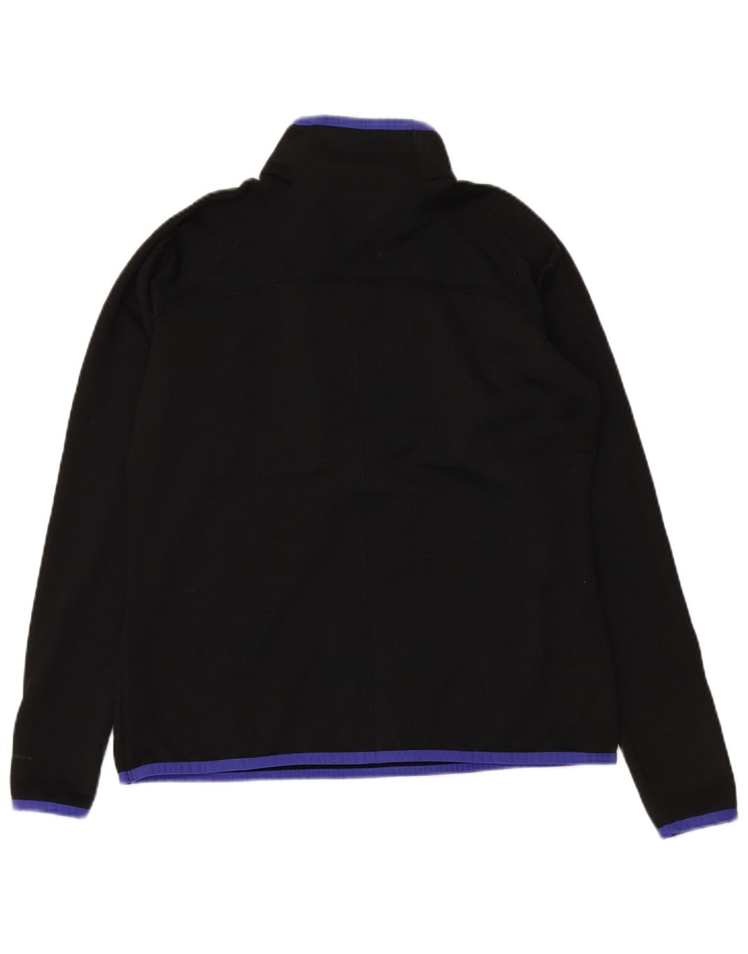 COLUMBIA Womens Zip Neck Pullover Tracksuit Top UK 18 XL Black Polyester