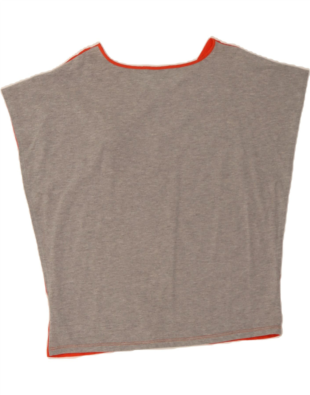 CALVIN KLEIN Womens Oversized Blouse Top UK 14 Medium Orange Colourblock Vintage Calvin Klein and Second-Hand Calvin Klein from Messina Hembry 