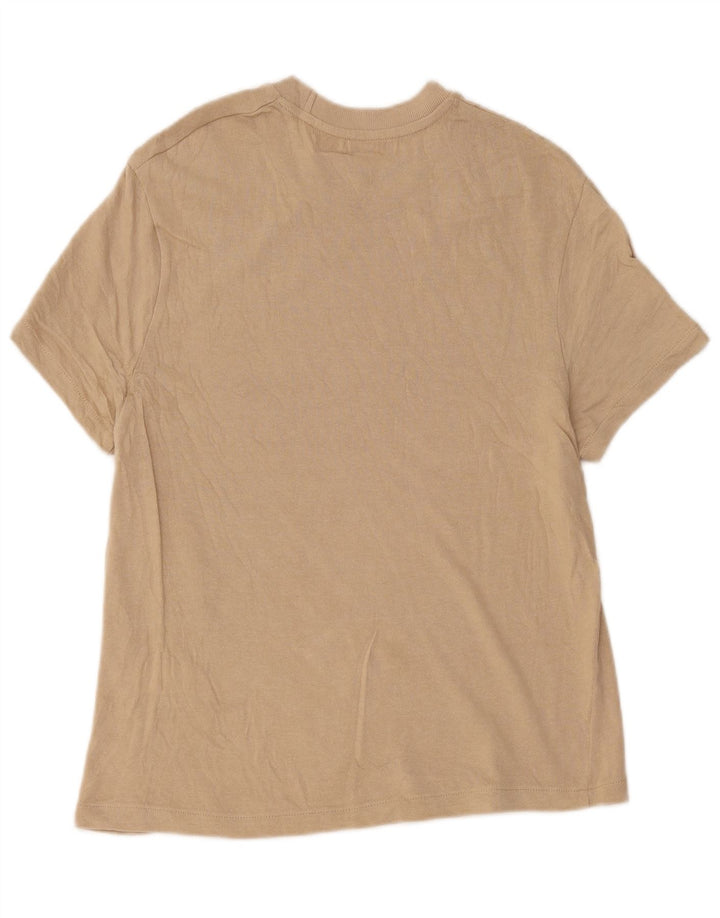 T-shirt męski Zara Top, średnio beżowy, bawełniany