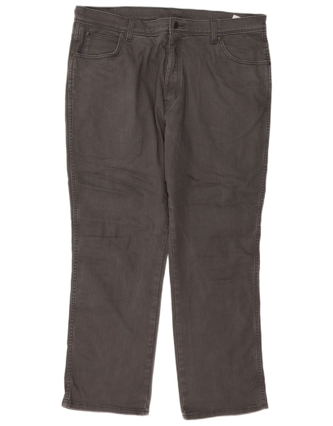 Męskie jeansy Wrangler Regular Straight W40 L30 Szara bawełna