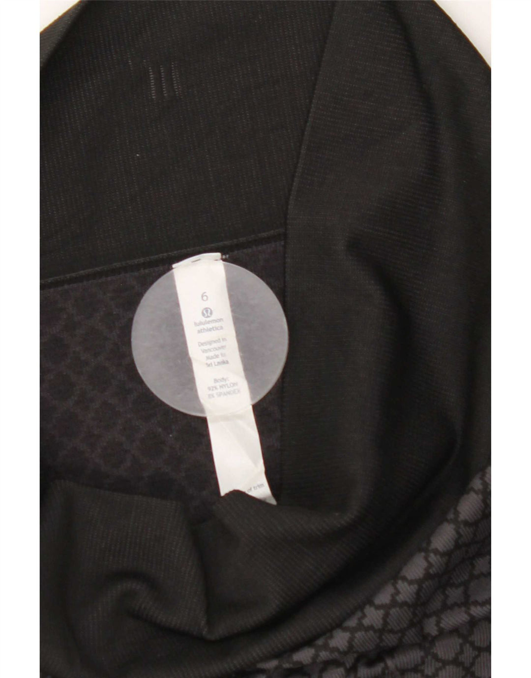 Damskie legginsy Capri Lululemon US 6 Średni szary geometryczny nylon