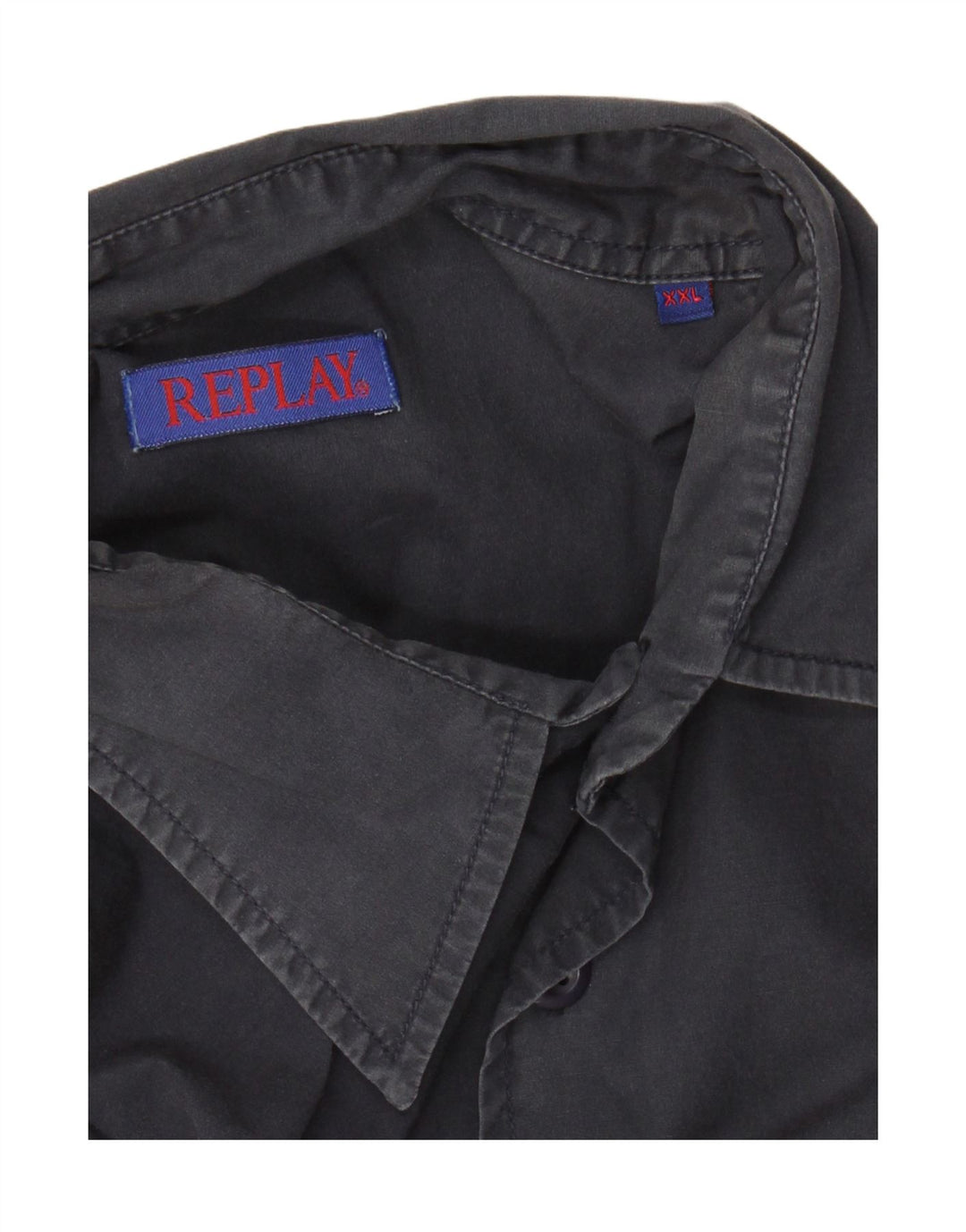 Koszula męska z krótkim rękawem REPLAY 2XL szara