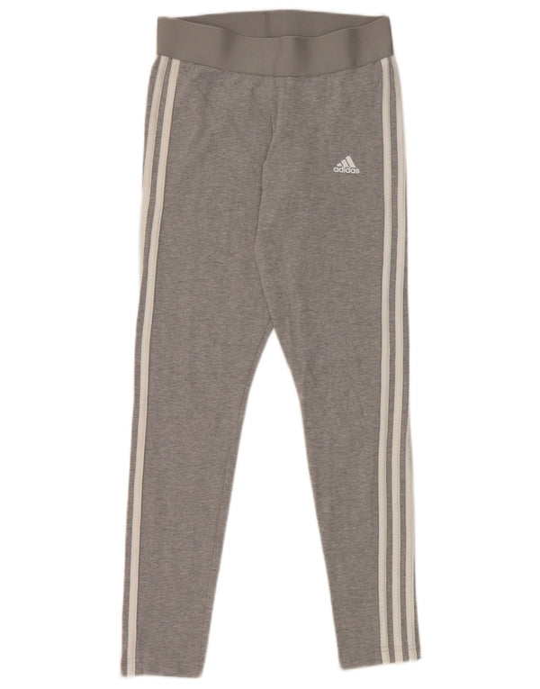Legginsy Damskie Adidas UK 8 Małe Szare Bawełniane