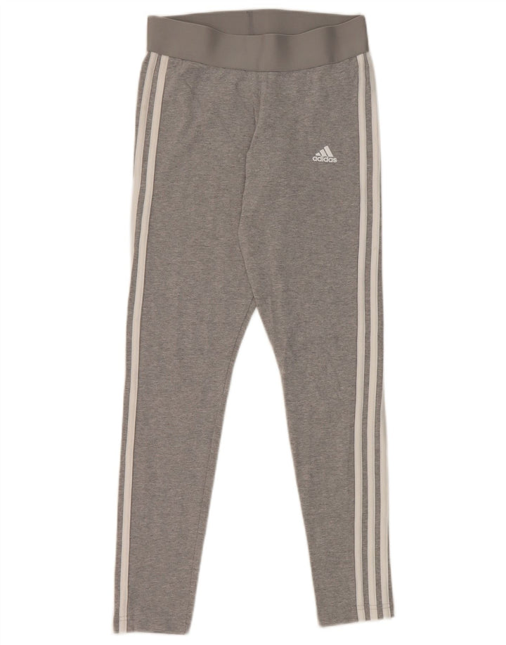 Legginsy Damskie Adidas UK 8 Małe Szare Bawełniane