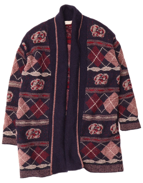 Marks & Spencer Damski sweter o przedłużonym fasonie, UK 12, średni granatowy