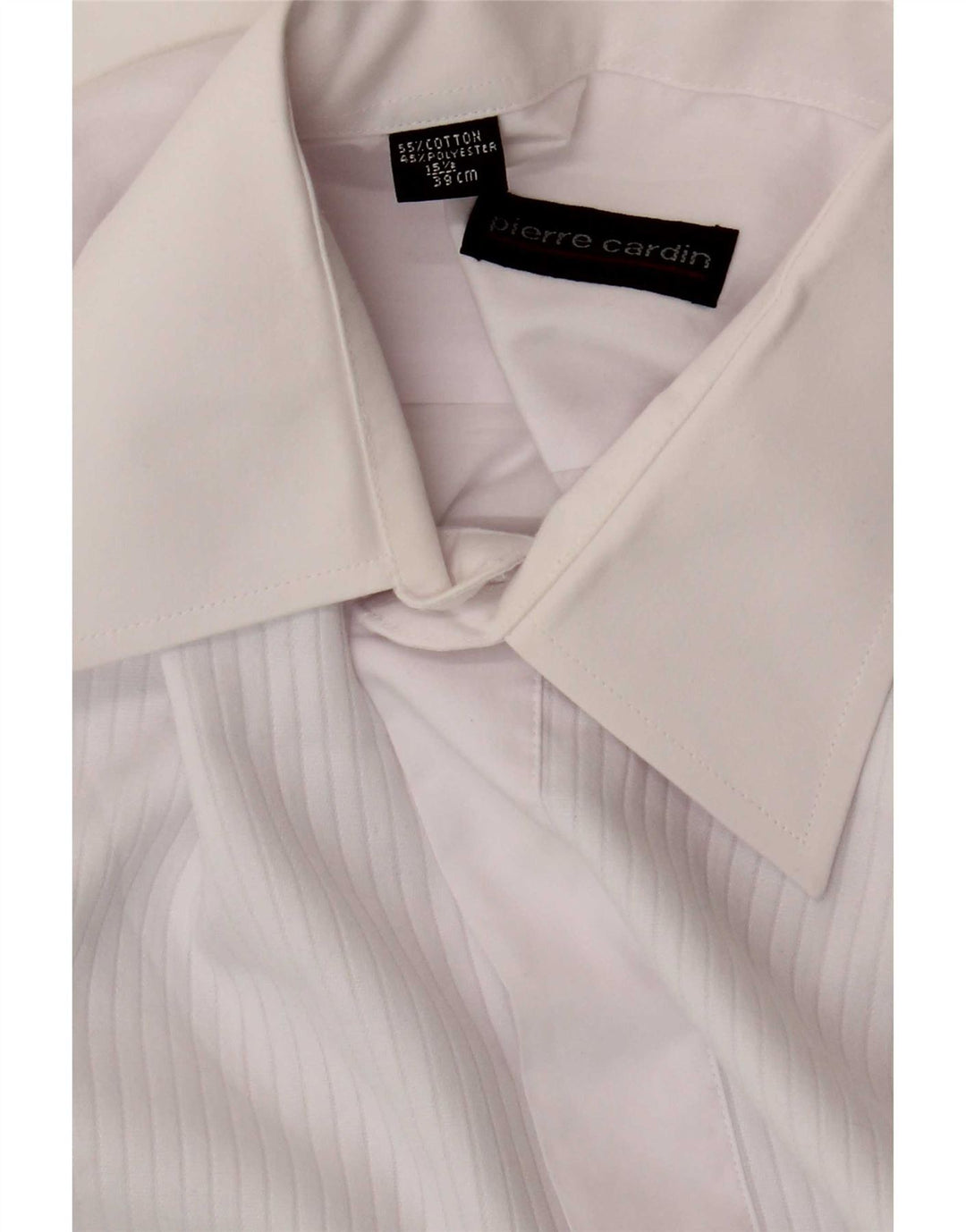 Męska koszula formalna Pierre Cardin, rozmiar 39 15 1/2, średnia biała bawełna