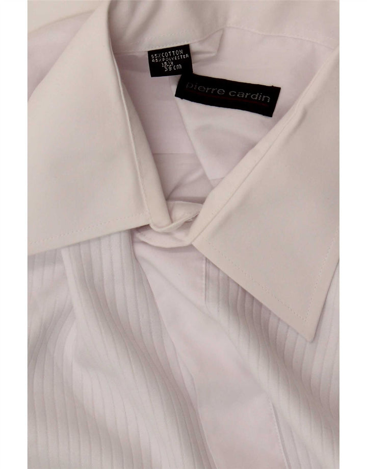 Męska koszula formalna Pierre Cardin, rozmiar 39 15 1/2, średnia biała bawełna