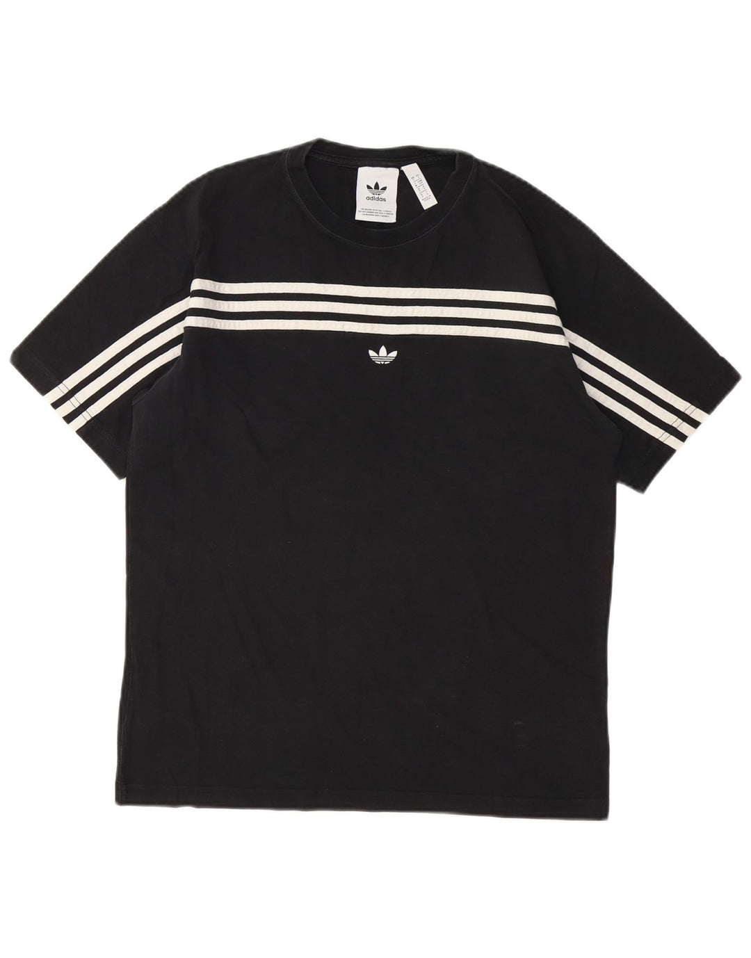 Adidas Męska Koszulka Top Mała Czarna Bawełna