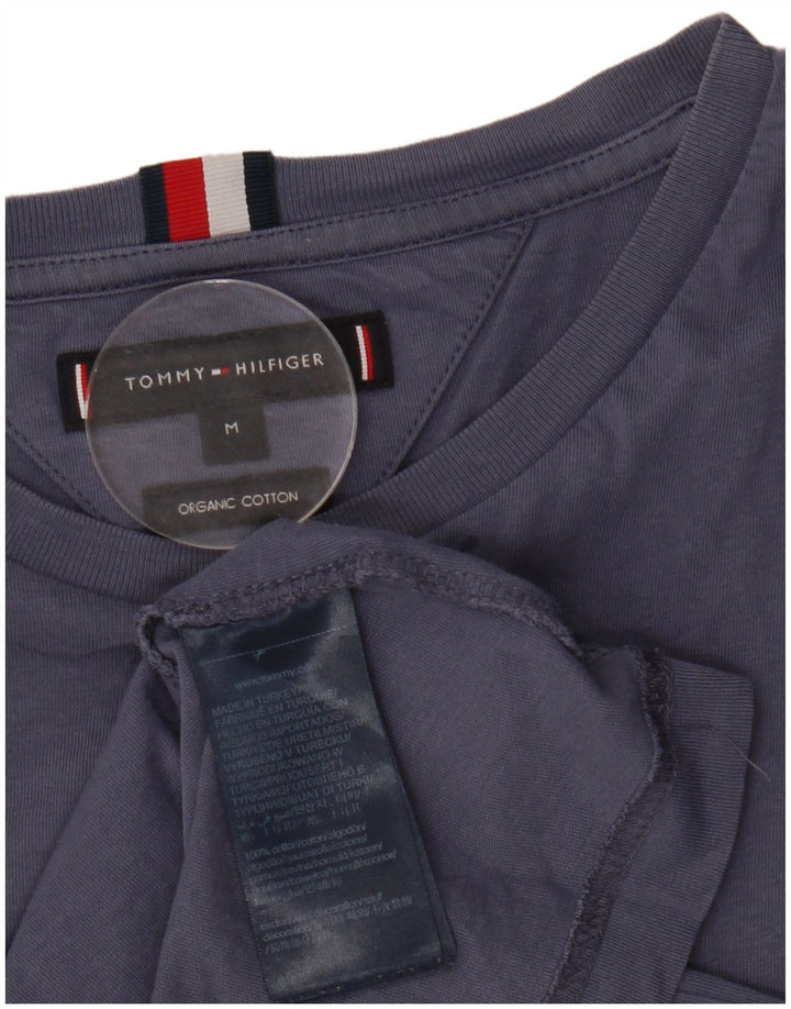 Męska koszulka z grafiką Tommy Hilfiger Top, średnia, granatowa bawełna