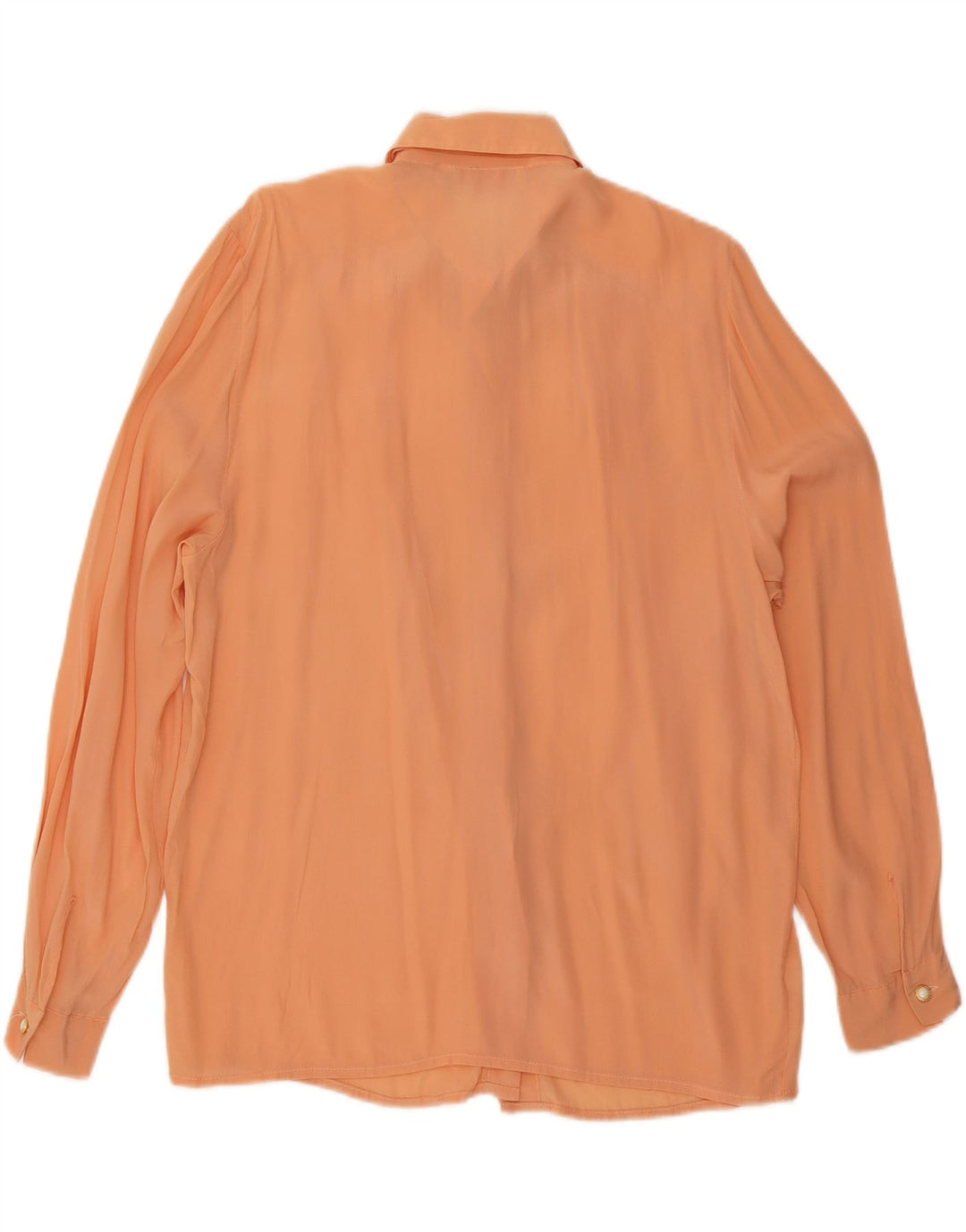 VINTAGE Womens Shirt Blouse UK 16 Large Orange Vintage Vintage and Second-Hand Vintage from Messina Hembry 