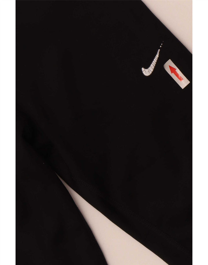 Dziewczęce legginsy z grafiką Nike 10-11 lat, średnie czarne