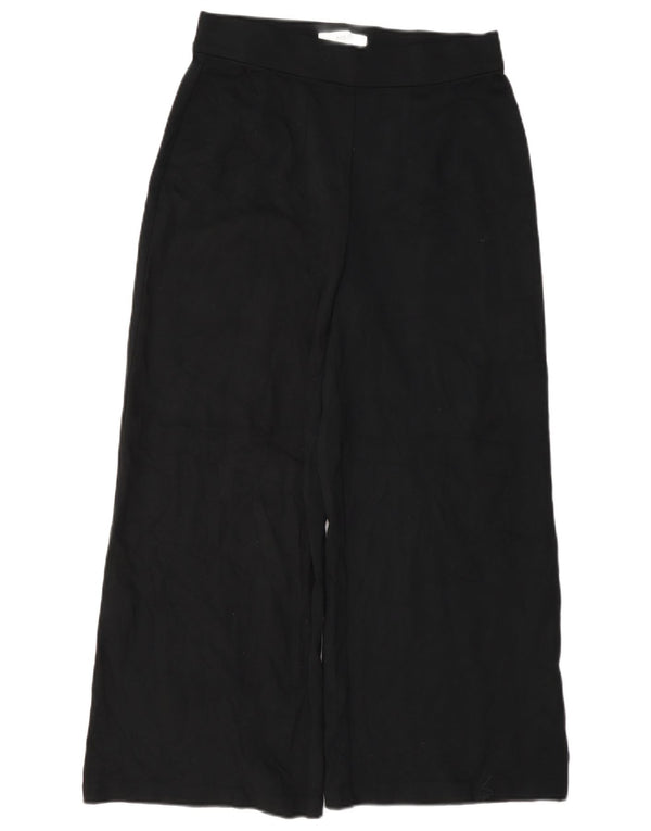 Marks & Spencer Damskie spodnie z wysokim stanem UK 10 Small W27 L25 Czarne