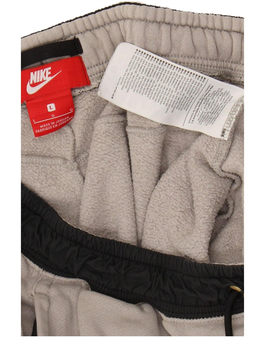 Męskie spodnie dresowe NIKE, duże, szare, bawełniane