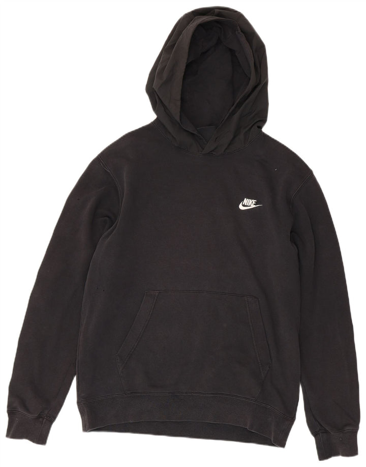 Męski sweter z kapturem Nike z grafiką, średni czarny, bawełniany