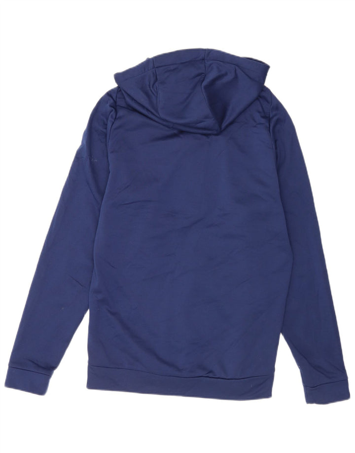 Męski sweter z kapturem i zamkiem błyskawicznym Nike Dri Fit, mały, granatowy, poliestrowy