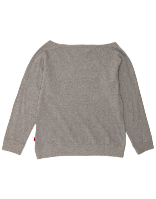 Damska bluza z grafiką Kappa UK 18 XL Szare, nakrapiane bawełniane serce