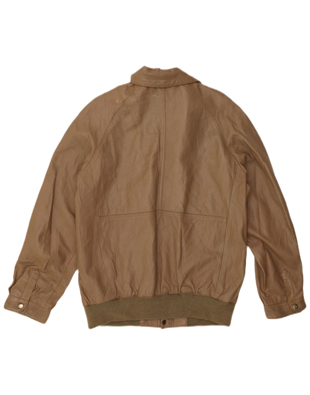 Męska kurtka skórzana VINTAGE UK 38 Średniobrązowa skóra