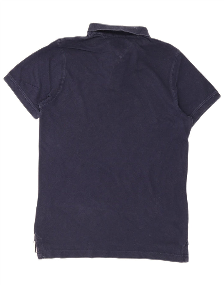 Męska koszulka polo Tommy Hilfiger, średnia, granatowa, bawełniana