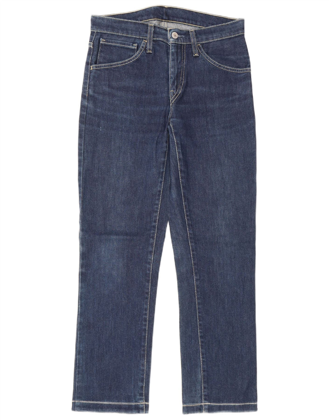 Damskie proste dżinsy Levi's W29 L28 Granatowa bawełna