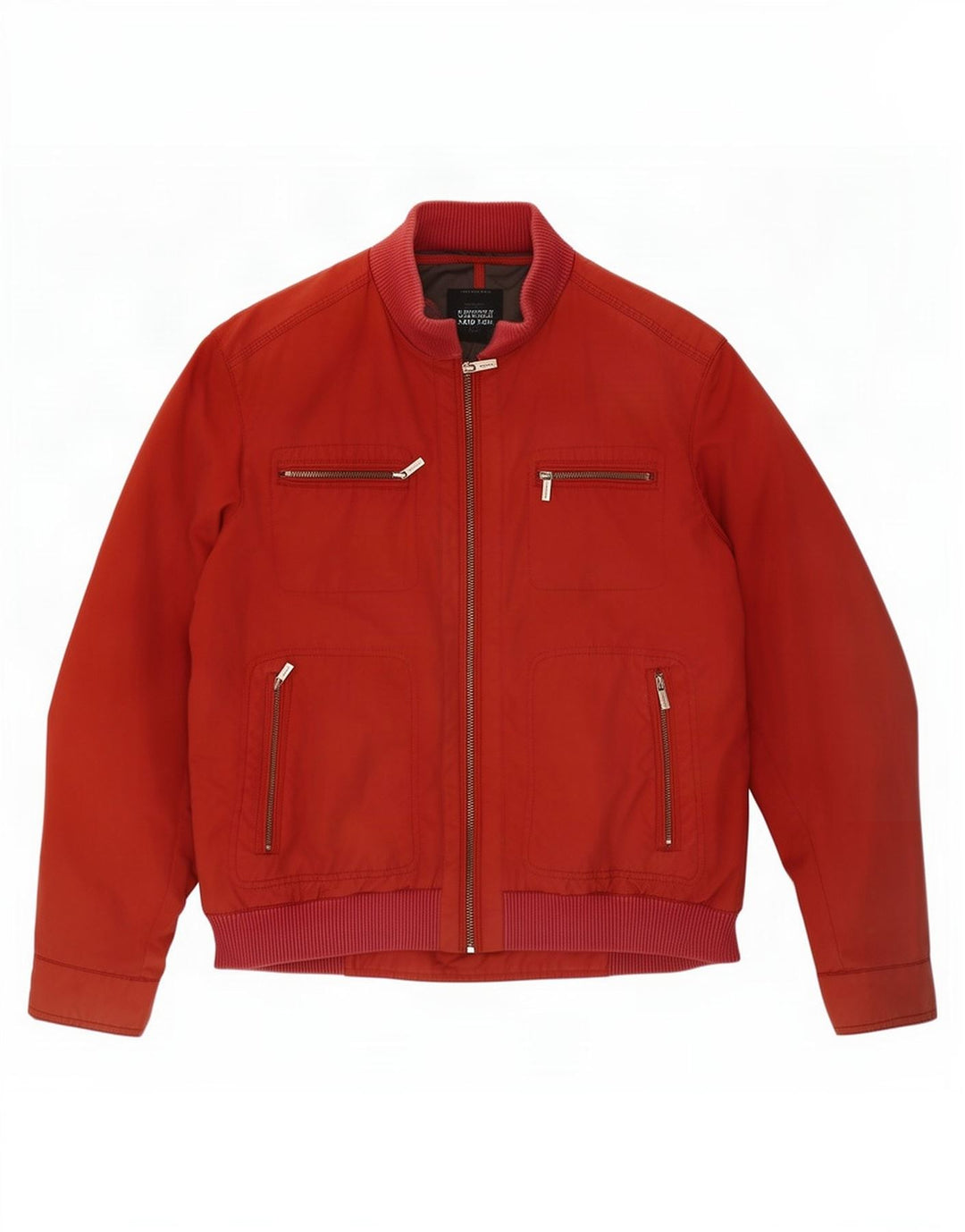 Męska kurtka bomberka Massimo Dutti UK 40, duża, czerwona, nylonowa