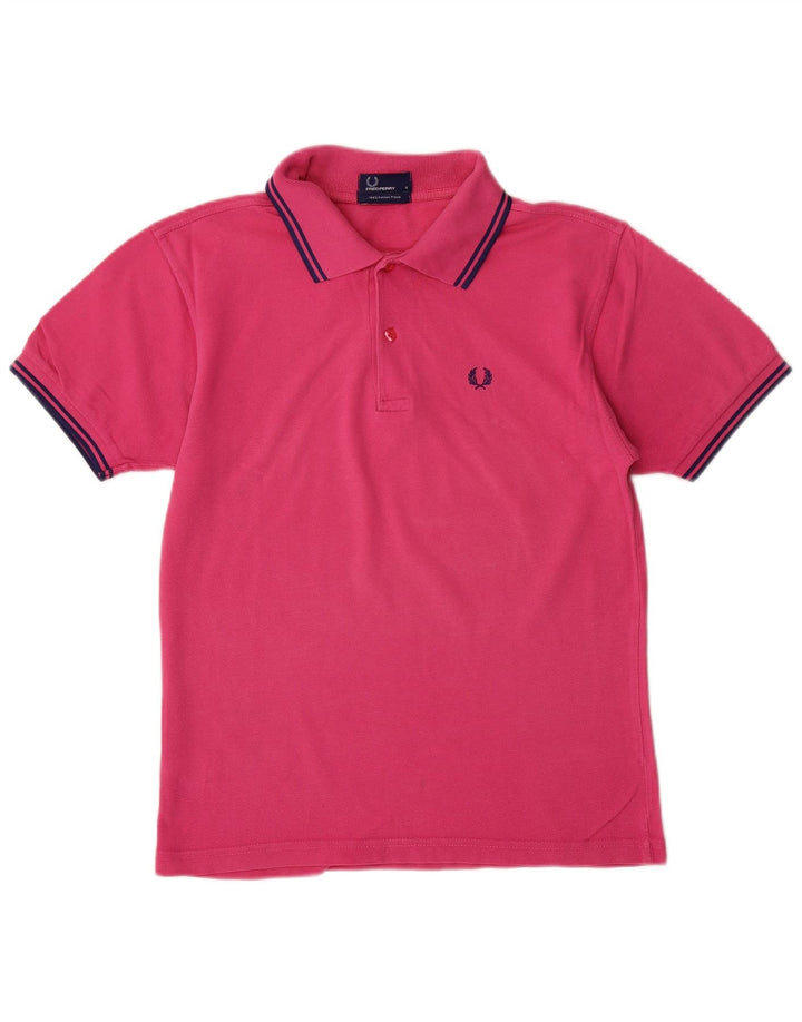 Męska koszulka polo FRED PERRY, mała, różowa, bawełniana