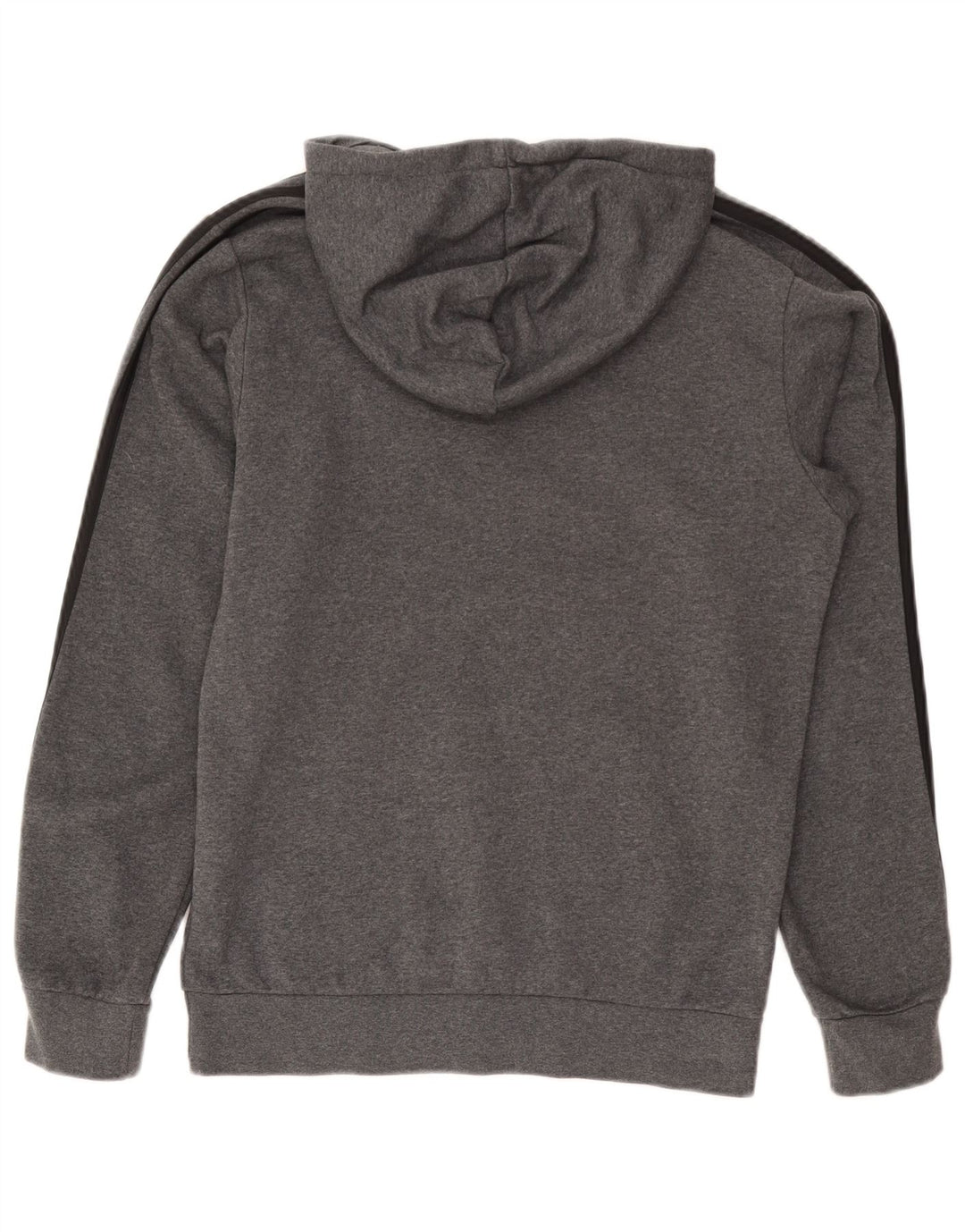 Męski dres ADIDAS z grafiką, mały, szary, bawełniany