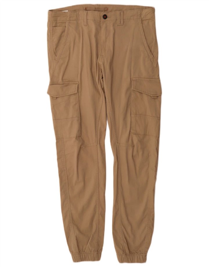 Męskie spodnie cargo Jack & Jones Joggers W33 L34 Beżowe