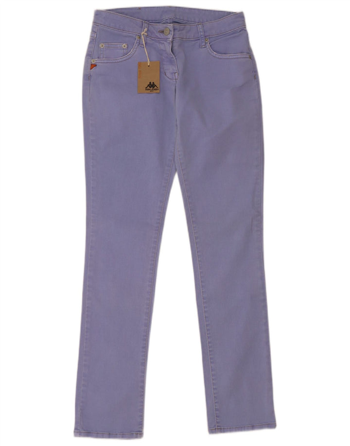Damskie jeansy Slim Fit Kappa Perfect Fit W26 L31 Liliowa bawełna