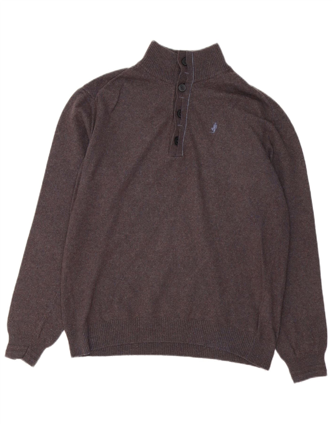 MARLBORO CLASSICS Damski sweter zapinany na guziki UK 18 XL Szary sztuczny jedwab