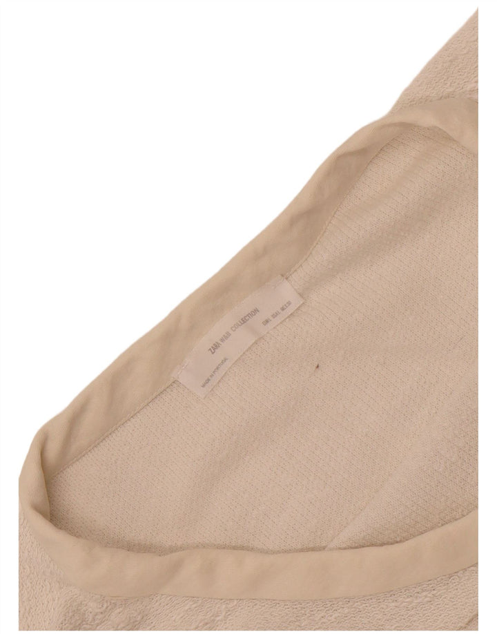Damska koszulka oversize Zara UK 16, duża, biała