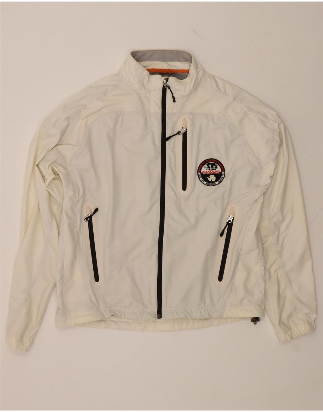 NAPAPIJRI Womens Rain Jacket UK 20 2XL Beige Polyester Vintage Napapijri and Second-Hand Napapijri from Messina Hembry 