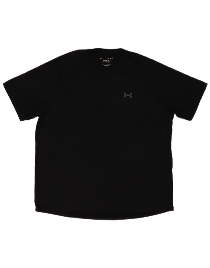 Under Armour Męski T-shirt Top XL, czarny, poliester