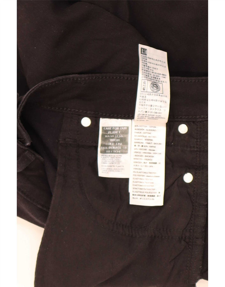 Damskie jeansy Levi's 712 Slim W26 L30 Czarna bawełna