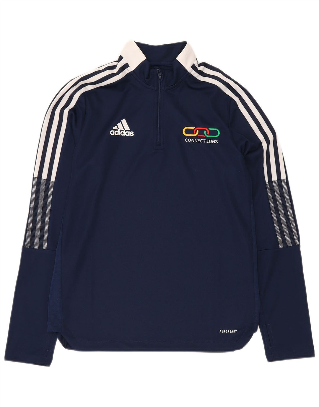 Chłopięcy dres ADIDAS Aeroready Graphic, sweter 13-14 lat, granatowy