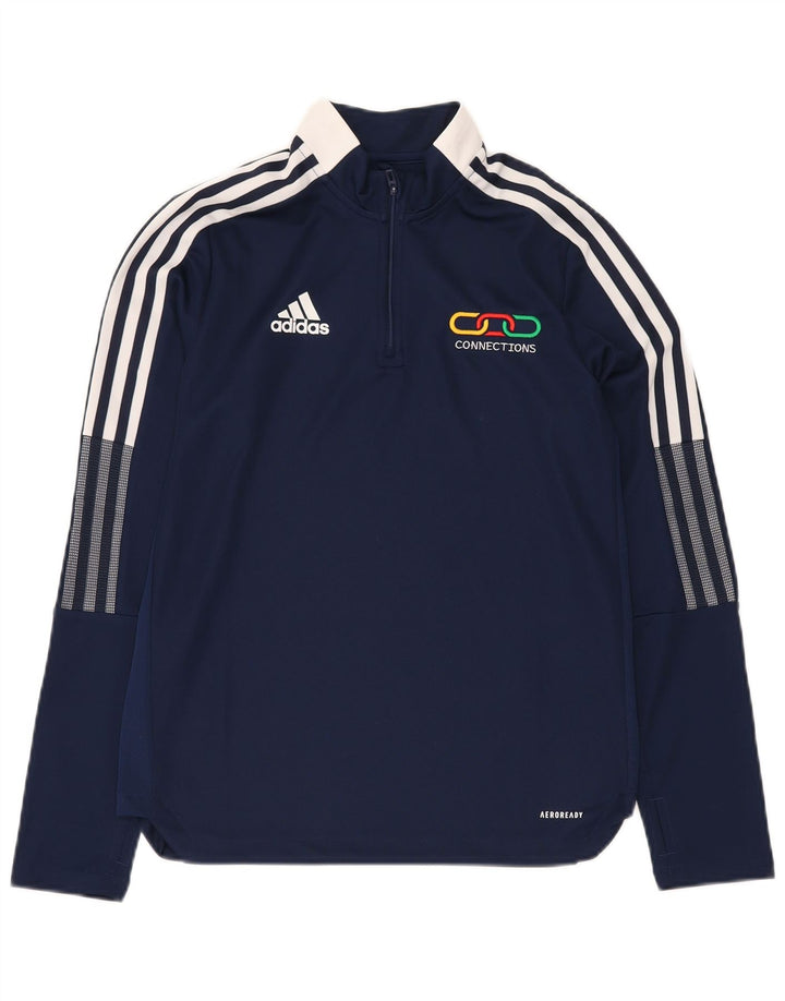 Chłopięcy dres ADIDAS Aeroready Graphic, sweter 13-14 lat, granatowy