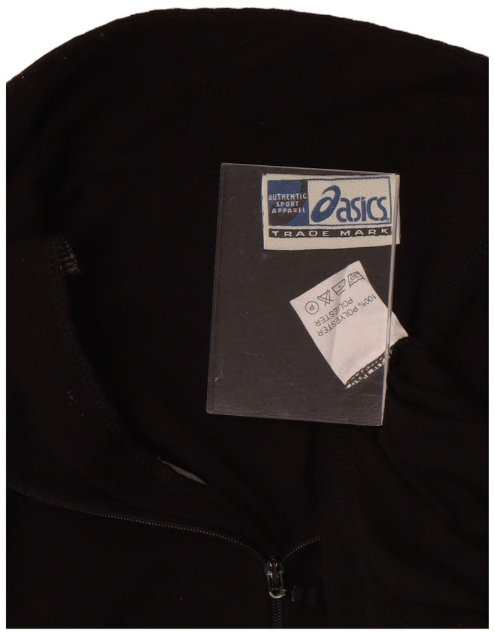 Męski dres z zamkiem błyskawicznym Asics Top 2XL Czarny poliester