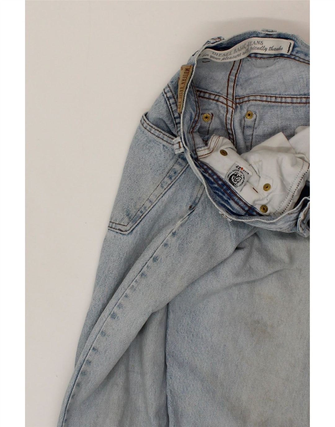 DIESEL Mens Straight Jeans W27 L28 Blue Cotton Vintage Diesel and Second-Hand Diesel from Messina Hembry 