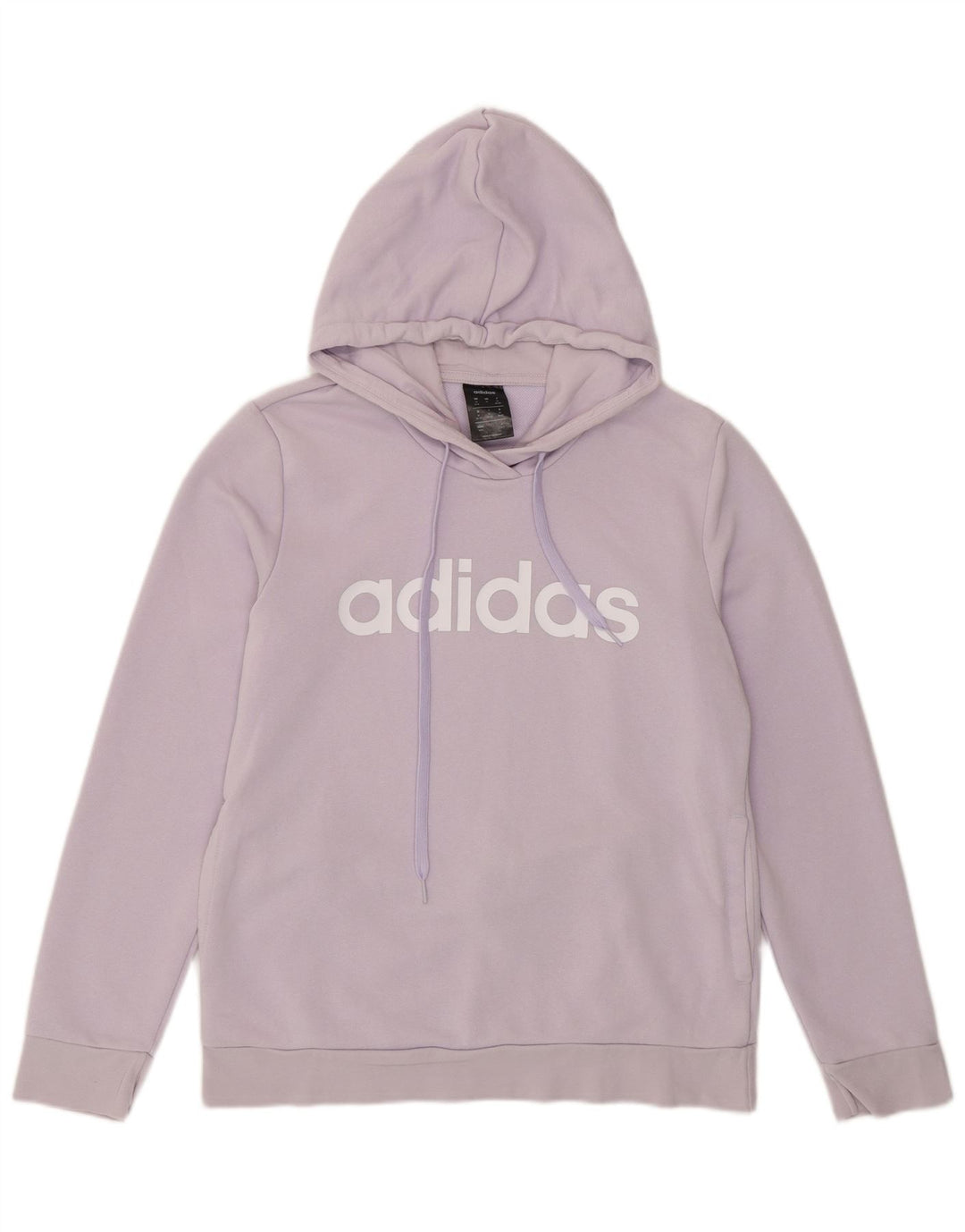 Damska bluza z kapturem ADIDAS z grafiką, UK 12/14, średni fiolet, bawełna