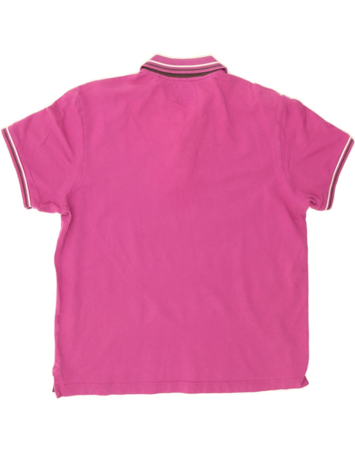 CHAMPION Mens Herritage Fit Polo Shirt Large Pink Vintage Champion and Second-Hand Champion from Messina Hembry 