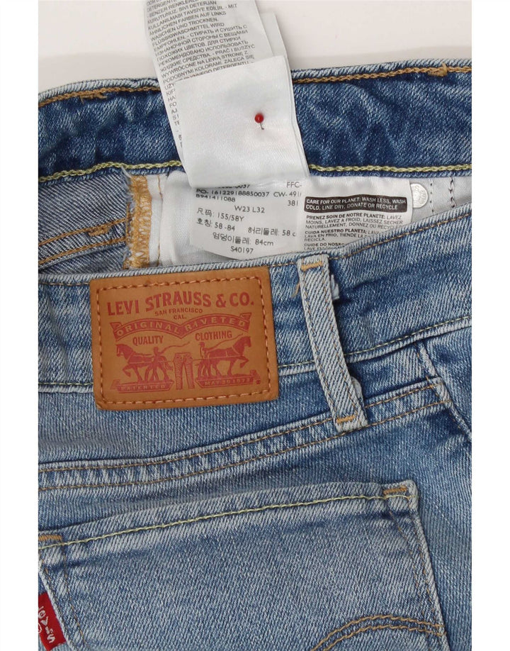 Damskie dżinsy Levi's 715 Bootcut W23 L32 Niebieska bawełna