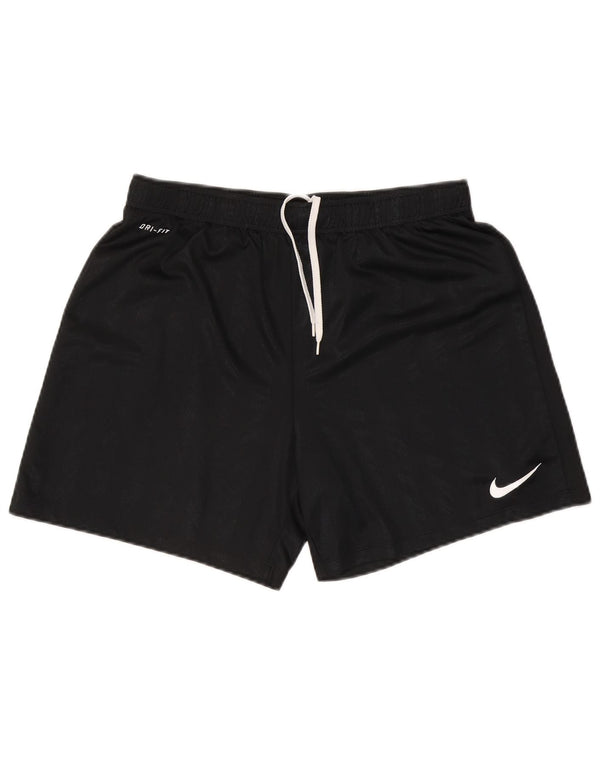 Męskie spodenki sportowe Nike Dri Fit, duże, czarne, poliestrowe paski