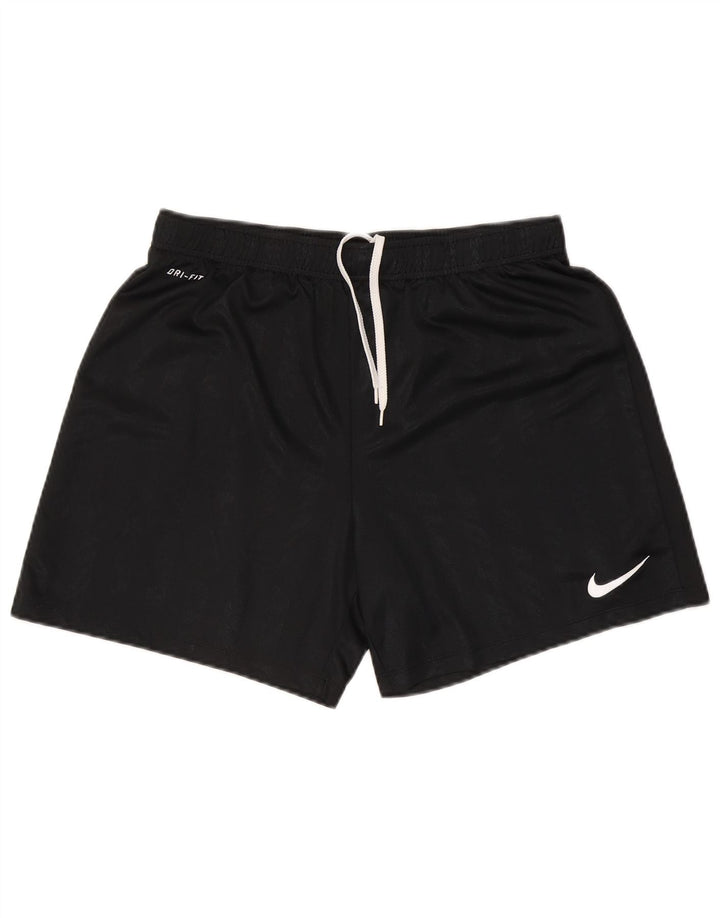 Męskie spodenki sportowe Nike Dri Fit, duże, czarne, poliestrowe paski