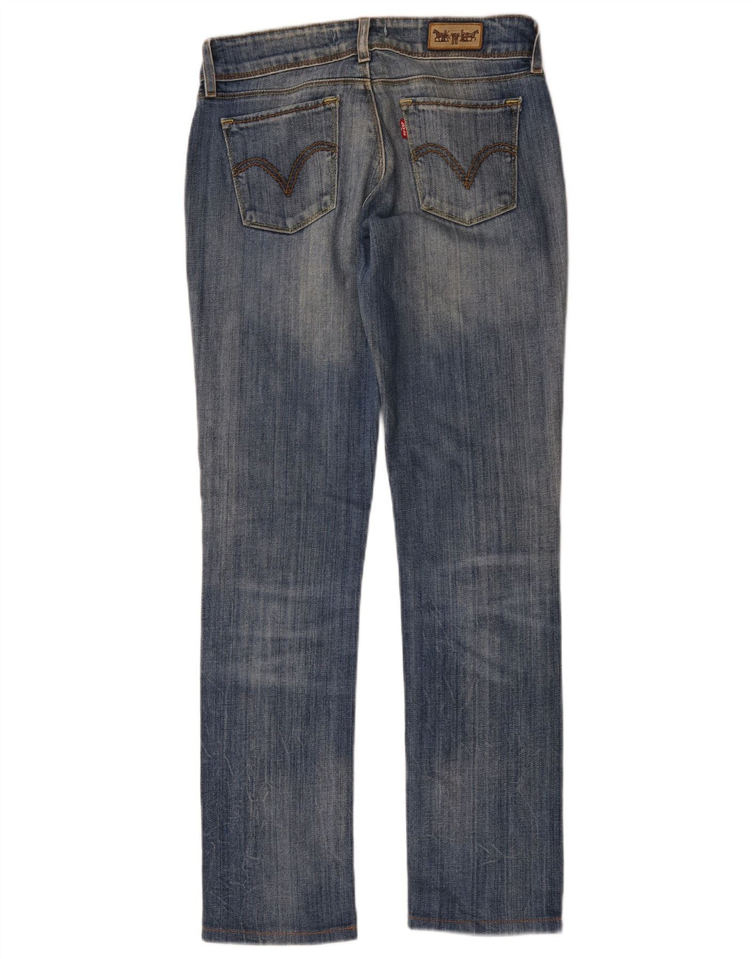Damskie jeansy Levi's 571 Slim W29 L30 Niebieskie bawełniane