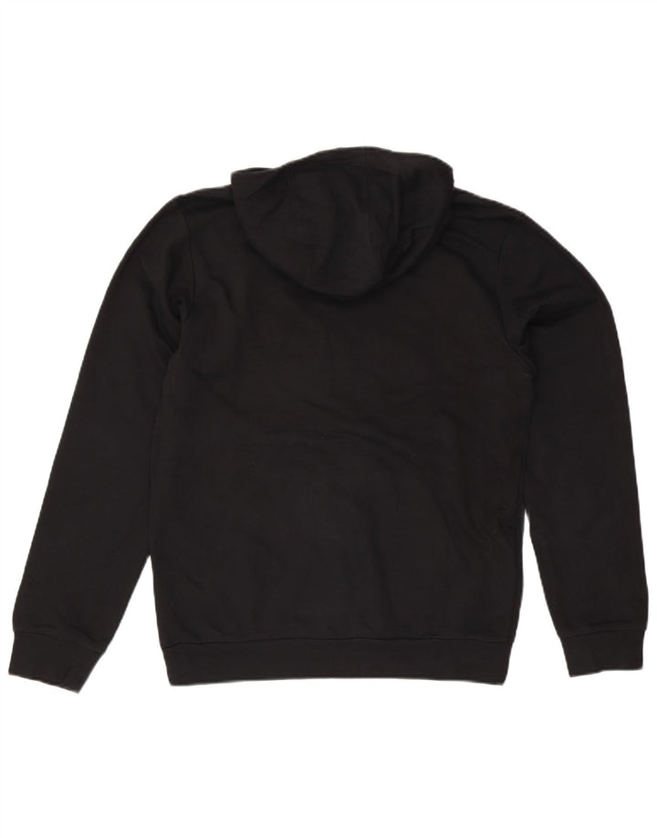 Męska bluza z kapturem Adidas Graphic, średnia czarna, bawełniana