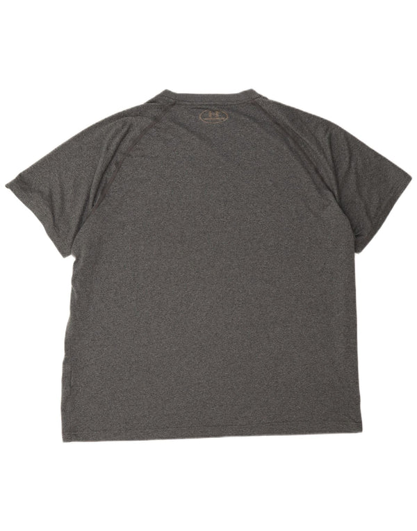 Męska koszulka t-shirt Under Armour Heat Gear XL, szara, nakrapiana