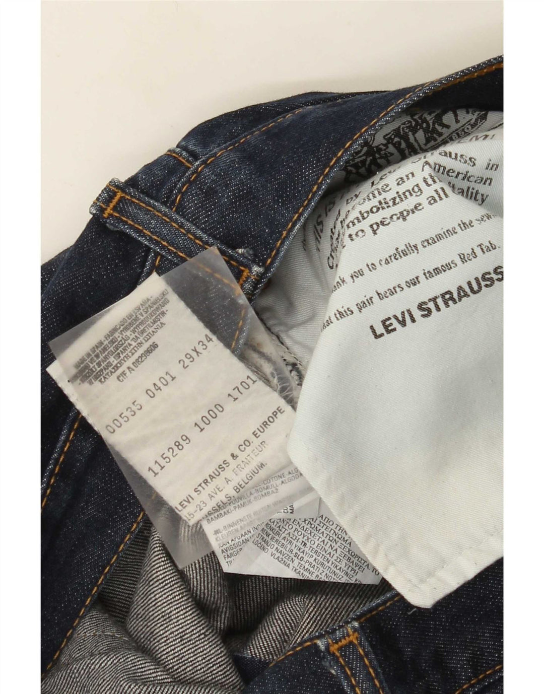 Damskie dżinsy Levi's w trudnej sytuacji W29 L34 Granatowa bawełna