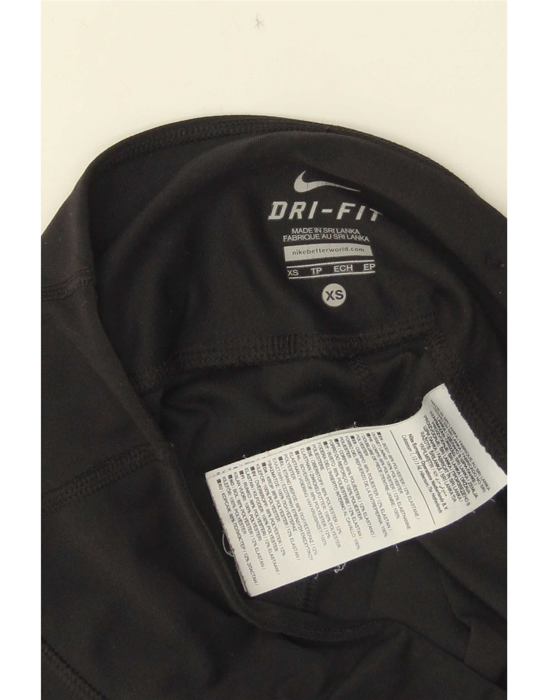 Damskie legginsy Nike Dri Fit UK 4 XS, czarny poliester