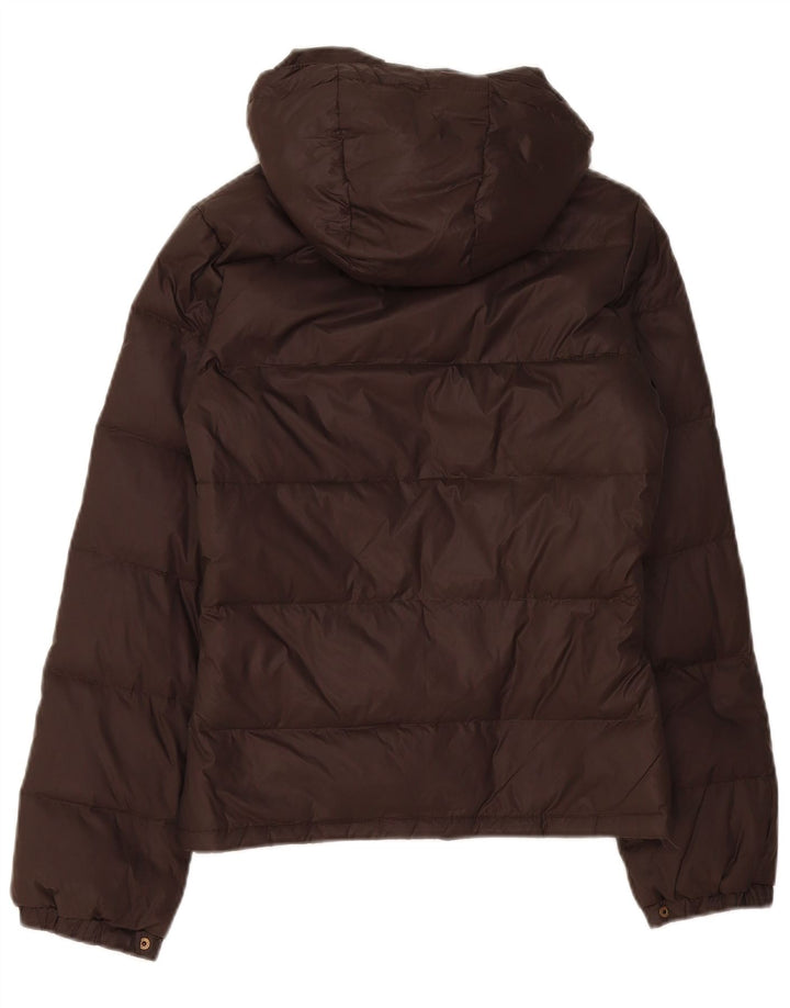 Damska ocieplana kurtka z kapturem Benetton IT 40 Small Brown Poliamid